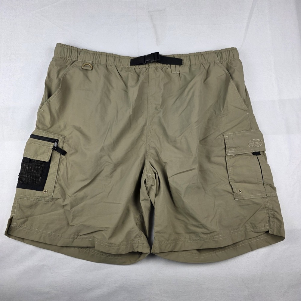 The Weekender Traveler Adventure Series Shorts Mens Size XL Beige Nylon Bottoms